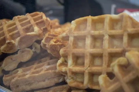 Waffles exposed Stock Photos