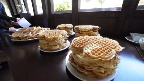 Waffles Stock Footage 89700291
