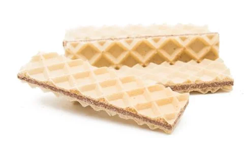 Waffles isolated Stock Photos