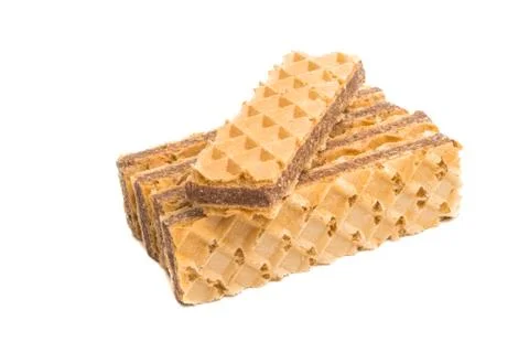 Waffles isolated Stock Photos
