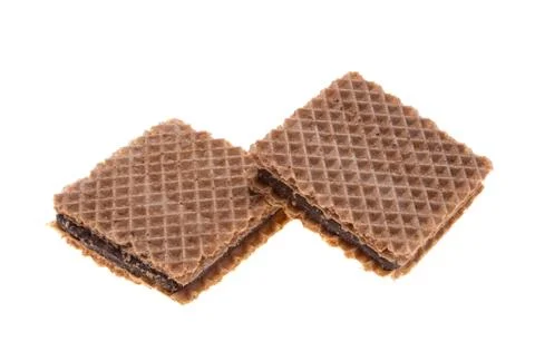 Waffles isolated Stock Photos