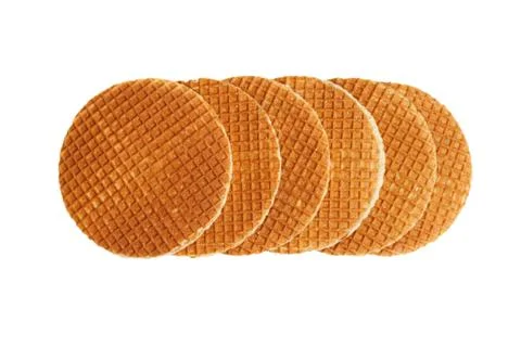 Waffles isolated on white Stock Photos