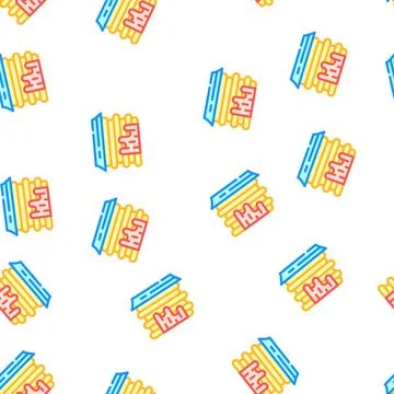 Waffles with jam dessert vector seamless pattern Stock Illustration