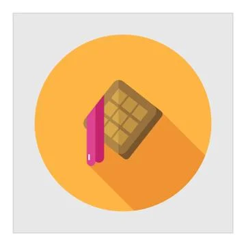 Waffles with jam Stock Illustration