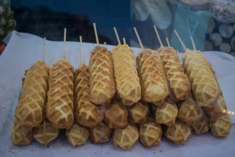 Waffles sticks Stock Photos