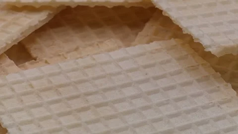 Waffles surface closeup detail background Stock Footage 321233705