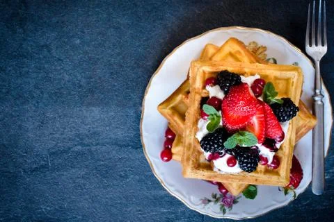 Waffles time Foto stock