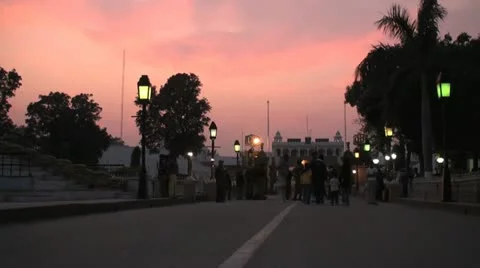 Wagah Border 2 Stock Footage 10809680