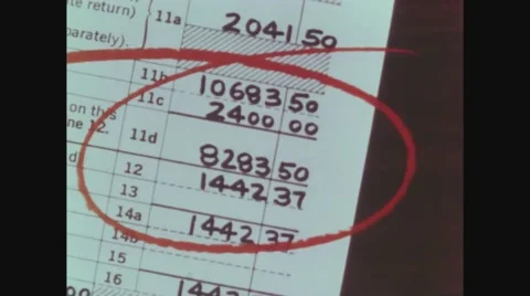 Wage and tax statement Stock Footage