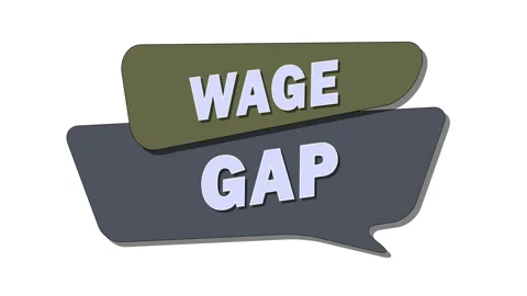 Wage gap refers to the difference in earnings between different groups Video stock 305384523