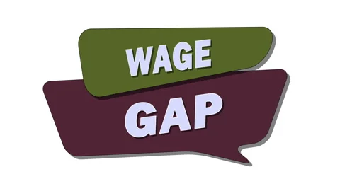 The wage gap refers to differences in earnings between groups, often based Stock Footage 305665406
