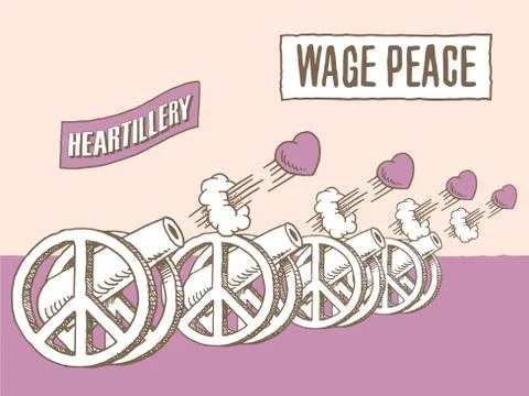 WAGE PEACE Stock Illustration