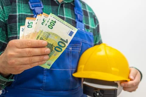 Wages in the euro area for manual workers Foto stock