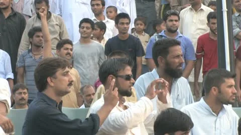 Wagha Border Closing Ceremony Video stock 8997610