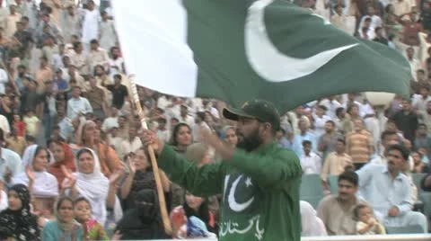 Wagha Border Closing Ceremony Stock Footage 8997677