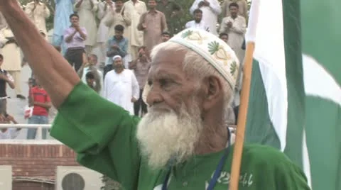 Wagha Border Closing Ceremony Stock-Footage 8997720