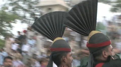 Wagha Border Closing Ceremony Video stock 8997770