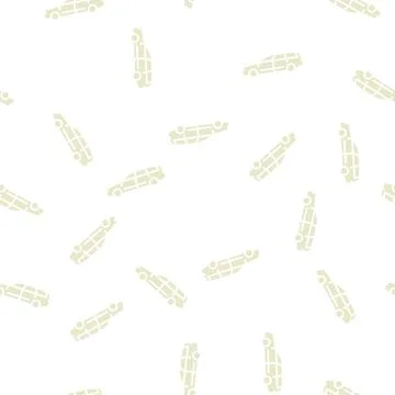 Wagon car glyph seamless pattern 스톡 일러스트