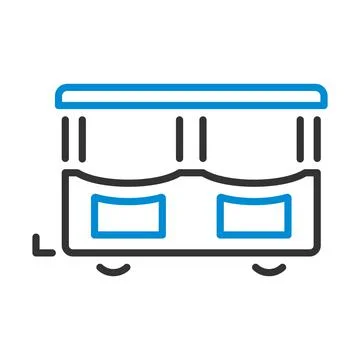 Wagon Of Children Train Icon Stock Illustration
