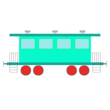 A wagon colored Иллюстрация