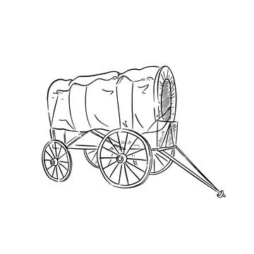 Wagon illustration Illustrazione stock