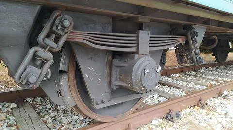 Wagon leaf spring Stock Photos