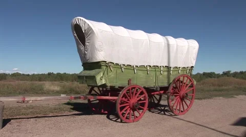 A Wagon outside of a trading post 動画素材 50770494