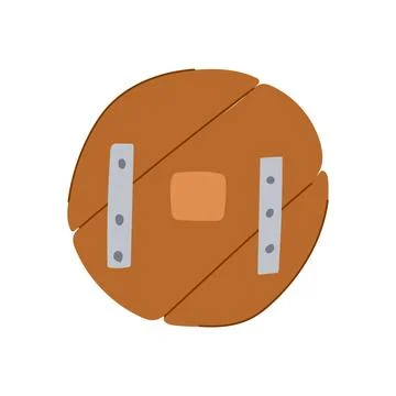 Wagon wheel ancient cartoon vector illustration Stock Illustration