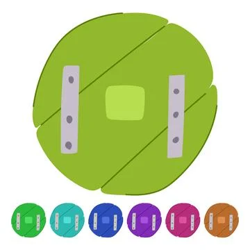 Wagon wheel ancient vector cartoon graphic Stock Illustration