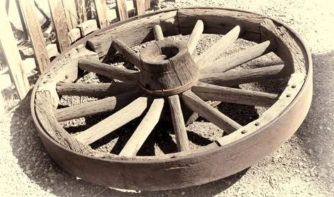 Wagon Wheel Stock-Fotos