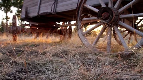 Wagon Wheel at Sunrise Video stock 73878392
