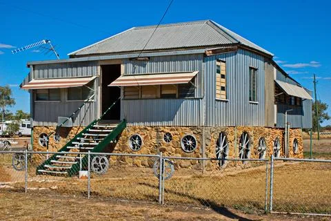 Wagon Wheels Museum Stock Photos