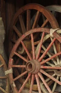 Wagon wheels Stock Photos