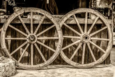 Wagon wheels Stock-Fotos