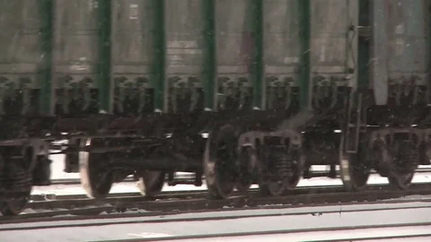 The wagons move on rails Stock-Footage 72617916