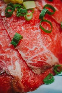 Wagyu beef Sashimi Fotos Stock