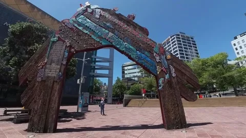 Waharoa gate Stock Footage 224585999