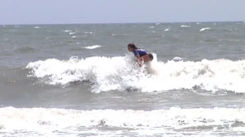 Wahini surfer Stock Footage 24457636