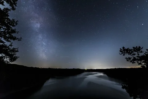 Wahnbach Talsperre Timelaps Video stock 93662911