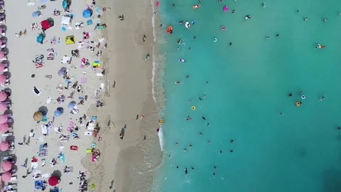 Waikiki from Above Stock Footage