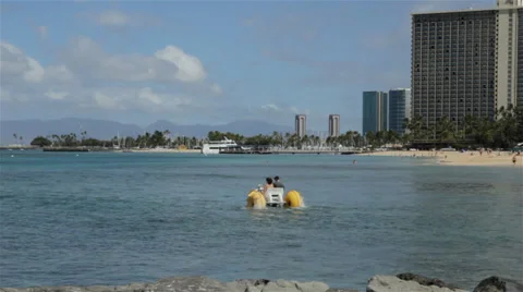 Waikiki Beach Stock Footage 27784016