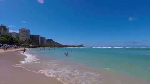 Waikiki Beach Stock Footage 149708132