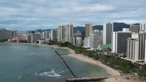 Waikiki Beach Stock Footage 195761877