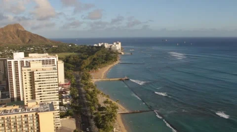 Waikiki Beach, Honolulu Stock-Footage 68162237