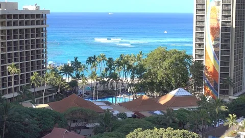 Waikiki Surfers Stock Footage 94973945