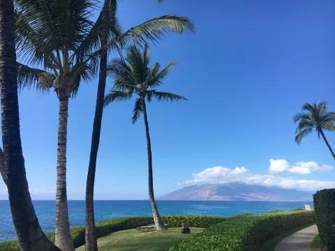 Wailea Beach Path Stock Photos