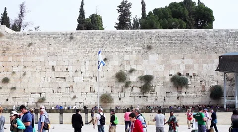 Wailing Wall . Stock Footage 43458889