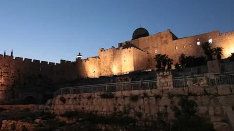 Wailing Wall, Jerusalem Exterior Stock Footage 11960161