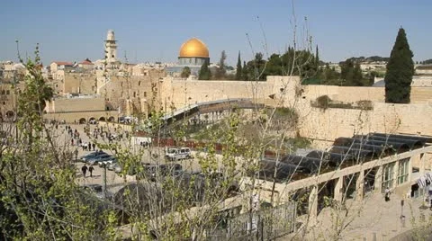 Wailing Wall in Jerusalem Video stock 10879446