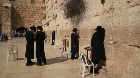 Wailing Wall, Jerusalem. 스톡 동영상 10919195